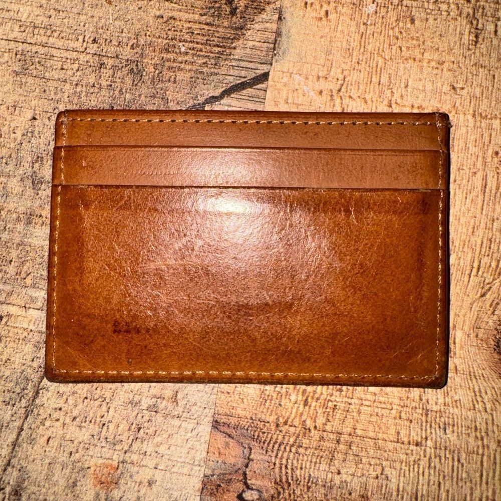 Vintage Coach Multifunction Wallet #7219 British Tan 1990's and card holder - Picture 9 of 13
